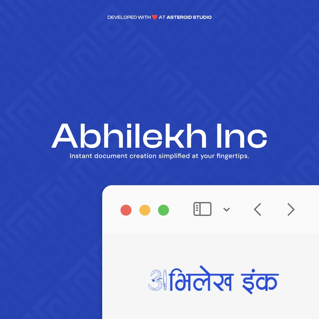 Abhilekha Inc document generation case study preview